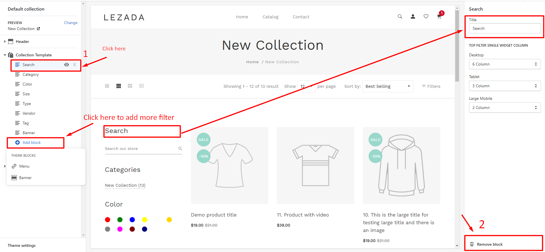 Collections Sidebar Filter – Lezada Shopify Theme